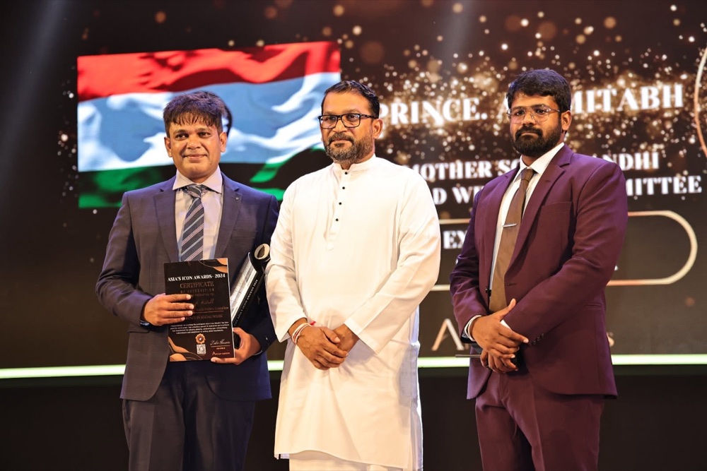 Prince A. Amithaab honored at an international ceremony