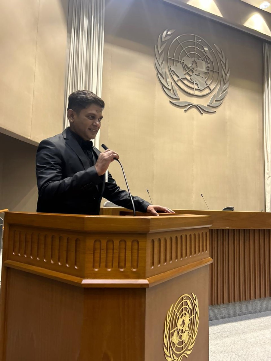 Speaking at the United Nations